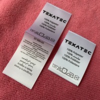 Étiquette en satin doux pour vêtements, étiquette en satin polyester légère et lavable pour l'intérieur des chapeaux