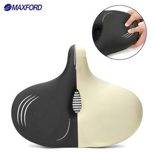 MAXFORD <span class=keywords><strong>Selle</strong></span> <span class=keywords><strong>de</strong></span> <span class=keywords><strong>vélo</strong></span> large en PU, coussin absorbant les chocs pour vélos électriques et <span class=keywords><strong>de</strong></span> fitness - Product Image 3