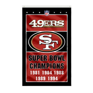 Vente en gros Eco Conscious 3x5ft Agence de voyage Drapeau personnalisé <span class=keywords><strong>NFL</strong></span> Inspiré Design Durable Bannière extérieure - Product Image 1