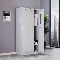 Casier métallique en acier avec serrure pour bureau, maison, école, salle de sport