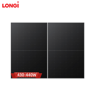 Entrepôt en Europe Stock <span class=keywords><strong>Longi</strong></span> Panneau solaire 430 W tout noir 430 watts Panneaux PV demi-cellule Entrepôt de Rotterdam Panneau solaire <span class=keywords><strong>Longi</strong></span> 430 W - Product Image 1
