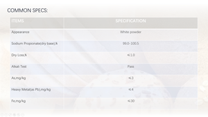 [HOSOME] Propionato de Sodio en Polvo/E281 Grado Alimenticio como Conservante para Pastelería/<span class=keywords><strong>Pan</strong></span>/Cosméticos Cas 137-40-6 - Product Image 2