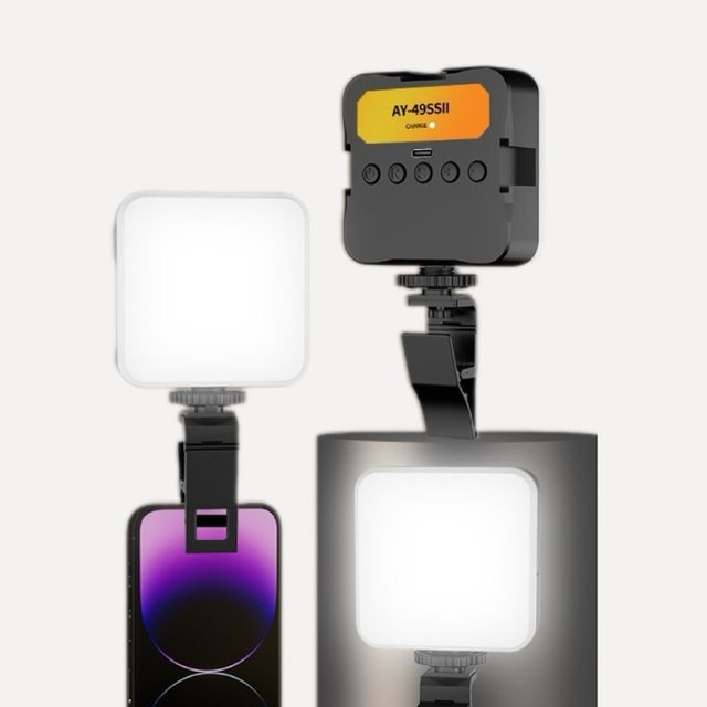 LED Pocket Light With 3 Color Temps RGB Mini Fill Light for Cameras Portable & Compact