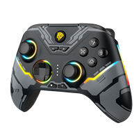 RGB ışık ve salon joystick ile EasySMX X15 PC denetleyici salonu tetikleyiciler, 2.4GHz kablosuz/mavi diş/kablolu gamepad
