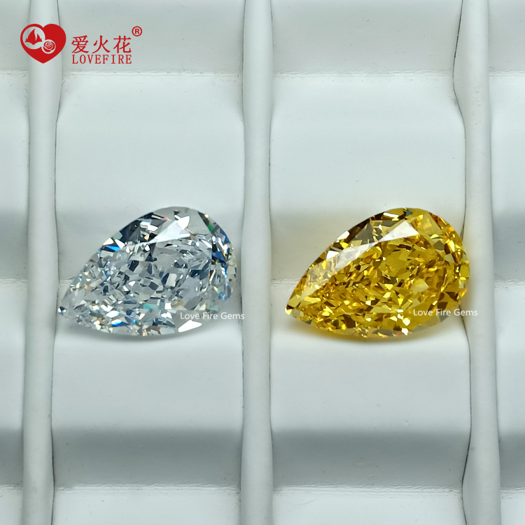 white cz gemstone cubic zirconia