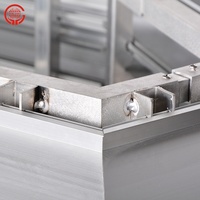 Support fixe perche en aluminium horizontal, support fixe