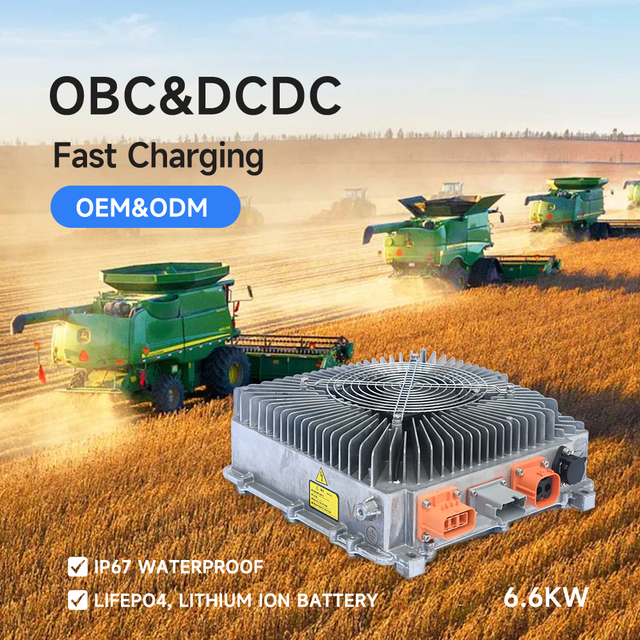 EONDRIVE YXB07 2-in-1 OBC Integrated On-Board Charger DCDC Converter 6.6kW 0-180V Output 1.2kW 14V Output Forced Air Cooling EV