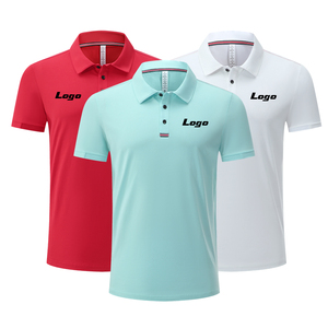 Nouvelle saison hommes Polo coupe classique col contrasté personnalisé anti-boulochage respirant maille Logo imprimé Polo - Product Image 3
