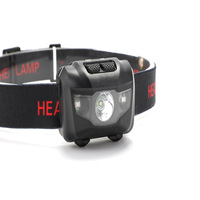 Lampe frontale LED étanche 4 modes Lampe frontale rouge super lumineuse Lampe frontale Top Torch Lanterna avec bandeau Lampe frontale