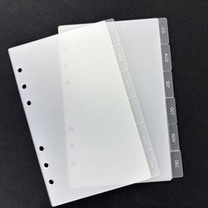 ตัวแบ่งแท็บแผ่นฟอยล์สีเงินแบบกำหนดเองได้แถบพลาสติกใส12แท็บตัวแบ่งการวางแผน<span class=keywords><strong>ราย</strong></span><span class=keywords><strong>เดือน</strong></span>ตัวแบ่งแผนบรรจุภายในหน้า PP สำหรับตัวยึด - Product Image 1