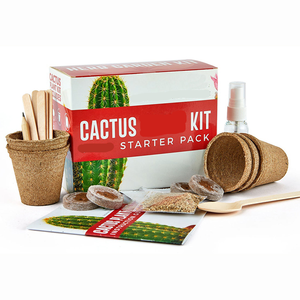Kit de Jardinería Orgánica Certificada por el USDA para Plantas de Cactus, Frascos de Semillas, Regalo para el Jardinero Inusual - Product Image 1