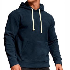 Sudadera con Capucha de Forro Polar para Hombre, Estilo Casual Deportivo, Transpirable, con Bolsillo, Color Sólido, Corte Holgado, Peso Medio - Product Image 6