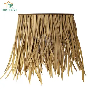 Cheap outdoor fire resistant plastic thatch synthetic Bali thatch tile artificial