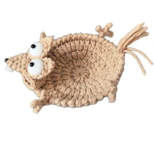 Posavasos de Ganchillo Hecho a Mano con Diseño de Animales para Desestresarse, Tapete Resistente al Calor para Mesa de Comedor - Product Image 6