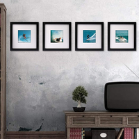 Cadre Photo carré noir en bois personnalisé Amazo Offre Spéciale cadres Photo décoration de la maison Art mural