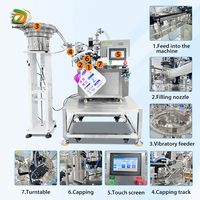 Machine de remplissage et de bouchage semi-automatique rotative pour sachets à bec verseur de confiture, sauce tomate, fromage et liquides
