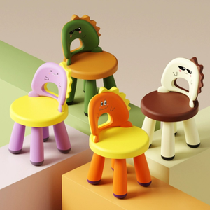 Chaise et tabouret modernes en plastique écologique <span class=keywords><strong>pour</strong></span> bébés et enfants, <span class=keywords><strong>pour</strong></span> usage domestique et extérieur, vente en gros - Product Image 2