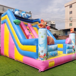Nuevo Inflable Comercial de 6MX4M con Diseño de Mundo Submarino <span class=keywords><strong>Rosa</strong></span> para Niños - Product Image 3
