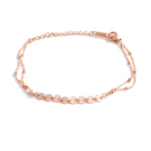 Elegante de moda de las <span class=keywords><strong>mujeres</strong></span> pulsera de la joyería de cadena de arenado disco encantos pulsera - Product Image 1