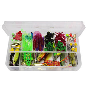 Il miglior e più economico 141 pz/scatola Fishi Lures Soft Metal Frog Fishing Lure Tool Set - Product Image 4