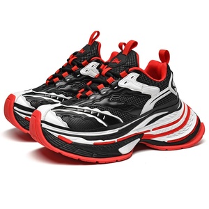 Zapatillas deportivas casuales personalizadas para hombre, con plataforma, de malla y cuero, para mujer, a la moda, para correr y caminar - Product Image 6