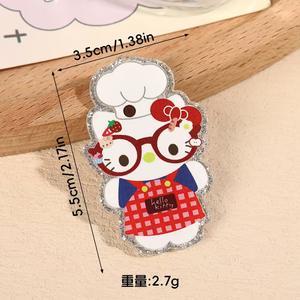 Bling carine Glasses Kt Cartoon Charms Chef <span class=keywords><strong>chitarrista</strong></span> Diver gatto Patch in acrilico accessori per capelli fai da te custodia per telefono spazzatura decorazioni - Product Image 2