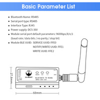 DX-SMART CP24 Dongle Bluetooth 5.1 de Modo Dual, Adaptador Serial RS485 a Bluetooth para Transmisión de Datos de PC