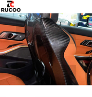 Coque de dossier de siège en fibre de carbone sèche pour BMW G80 M3 G81 M3 Touring, accessoires de garniture de dossier de siège à remplacement direct