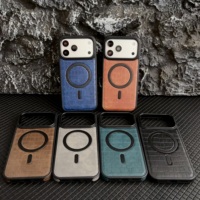 Étui de téléphone portable de luxe en cuir artificiel de haute qualité, antichoc, avec anneau magnétique, style professionnel, estampage à chaud, support inclus