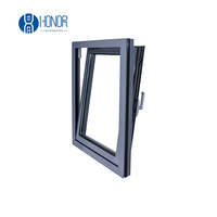 Porte-fenêtre en aluminium à double vitrage sur mesure pour accès au balcon