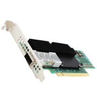 Tarjeta de Red ConnectX-6 con Chip VPI, 200 Gb/s, QSFP56, Puerto Único, Interfaz PCIe 3.0 X16, MCX654105A-HCAT