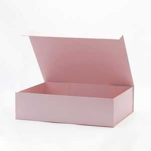44*32cm Wholesale Cardboard Rigid Packaging Magnetic Flap Hamper Presentation <b>pink</b> <b>Gift</b> <b>Box</b> - Product Image 5
