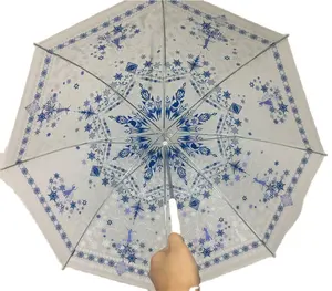 Ombrello automatico aperto di viaggio con lo sfiato del vento ombrello trasparente sri lanka
