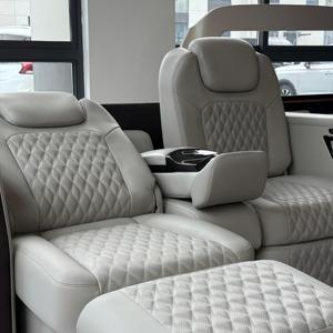 Asiento de Coche Multifuncional de Cuero con Soporte para Piernas, Asientos de Coche Modificados para Furgonetas de Conversión - Product Image 2