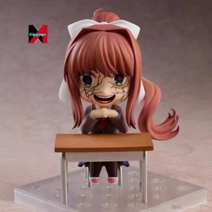 Doki Văn Học Chibi nendoroided 1817 # Monika Câu lạc bộ Chủ Tịch khuôn mặt thay đổi khớp nối hình đóng hộp sưu tập đồ chơi Anime - Product Image 4