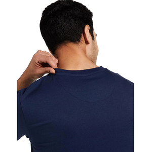 Calidad de exportación Precio al por mayor Camiseta de color sólido para hombres Diseño personalizado Elegante Casual Tallas grandes Camiseta de manga corta con cuello en V para hombres - Product Image 6