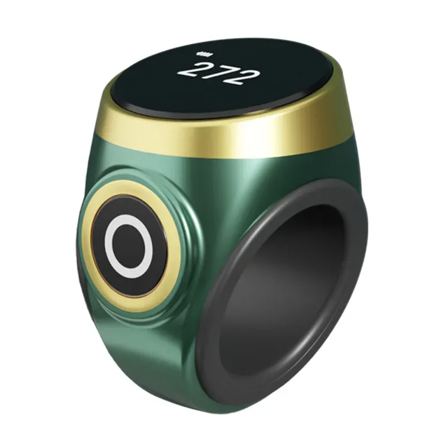 S9 Muslim Prayer Counter Smart Ring Portable Tasbih Counter OLED Adjustable Touch Hand Press Finger Tasbeeh Tally Counter