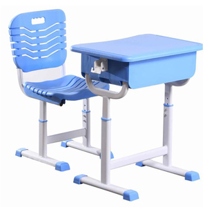 Ensemble moderne de bureau et chaise réglables pour l'école primaire – Bureaux de classe réglables en hauteur et chaises en métal/plastique pour la salle à manger de la <span class=keywords><strong>maternelle</strong></span> - Product Image 4