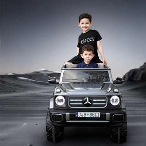 Elektrisches Zweisitzer-Kinderfahrzeug aus Kunststoff für Jungen und Mädchen mit Fernbedienung und Allradantrieb, Geburtstagsgeschenk für Kinder im Alter von <span class=keywords><strong>2</strong></span> bis 4 Jahren - Product Image 5