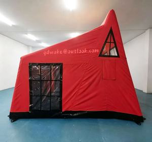 Carpa Inflable en Forma de Casa <span class=keywords><strong>Roja</strong></span>, Resistente al Agua y a los Rayos UV, para Reuniones Familiares al Aire Libre - Product Image 3