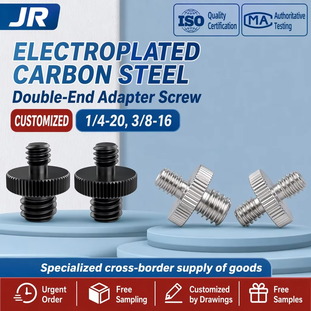 Factory Wholesale Double-ended Adapter Screws 1/4" to 3/8" Conversion Tripod Base Tripod Head Projector Camera Mount