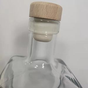 Botella <span class=keywords><strong>de</strong></span> vidrio <span class=keywords><strong>de</strong></span> 750ml / 12 oz con forma <span class=keywords><strong>de</strong></span> <span class=keywords><strong>Calavera</strong></span>, tapón <span class=keywords><strong>de</strong></span> corcho para whisky, venta al por mayor - Product Image 2