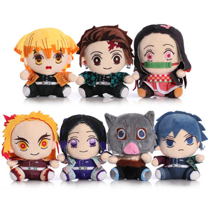 Yüksek Kaliteli 10 Tasarım Demon Slayer Peluş Oyuncak Kamado Tanjirou Kamado Nezuko Anime Bebek Yumuşak Oyuncaklar - Product Image 1