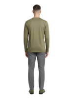 T-shirt à manches longues de luxe uni, prix d'usine, haute qualité, en coton double mercerisé, pour homme