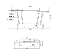 Mécanisme de levage de meubles en acier moderne SINOHARD pour table basse pliante