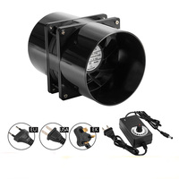 Ventilateur de conduit 100 Mm DC12V ventilateur d'échappement compact 6000RPM Double roulement à billes régulateur de vitesse d'extraction d'air et vis contrôle de vitesse
