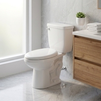 Offre Spéciale – WC Siphonique en Céramique à Double Chasse, Design Européen, Deux Pièces, Siphon en S, Sanitaire, Cuvette de Toilettes pour Salle de Bain