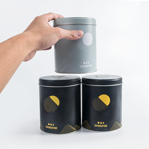 Custom Empty <strong>Tins</strong> For <strong>Tea</strong> Packing Metal Canister <strong>Tin</strong> Round Box Food Grade Matcha Powder Coffee <strong>Tea</strong> <strong>Caddy</strong> <strong>Tin</strong> - Product Image 1