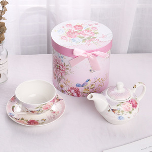 Gift Box Floral Tea <strong>Sets</strong> Ceramic Tea <strong>for</strong> One <strong>Set</strong> Vintage <strong>Teapot</strong> <strong>and</strong> <strong>Cup</strong> <strong>Set</strong> - Product Image 2