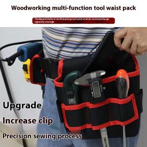 Sac de ceinture multifonctionnel portable personnalisé en toile épaisse, kit d'outils pour électricien et menuisier, sacs à usage spécial, robustes et durables - Product Image 2